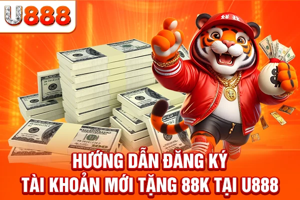 Hướng dẫn đăng ký tài khoản mới tặng 88k tại U888