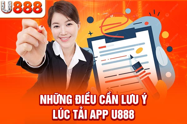 Những điều cần lưu ý lúc tải app U888